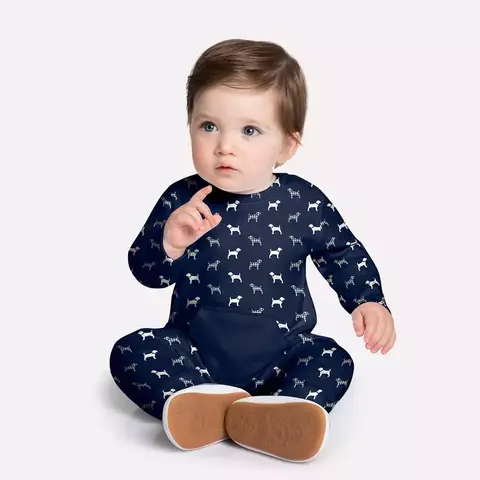 MACACÃO BEBE CACHORRINHOS MILON - comprar online