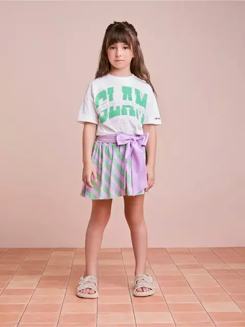 CONJUNTO BLUSA COM SAIA LISTRAS ANIMÊ - comprar online