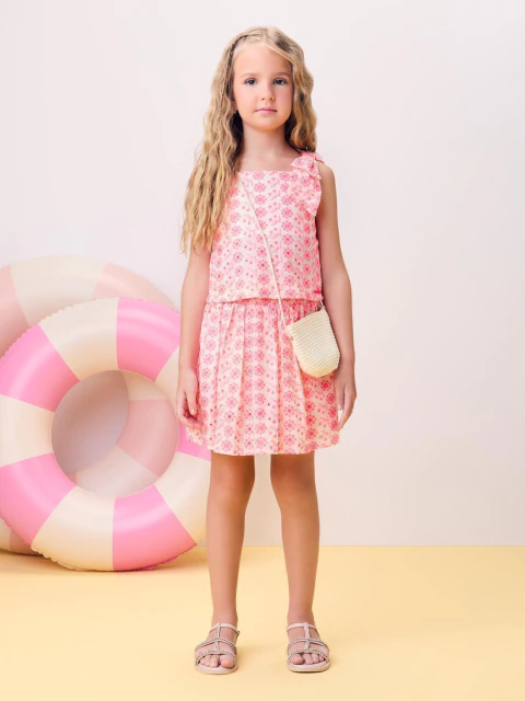 CONJUNTO BLUSA COM SAIA FLORES LAISE MOMI - comprar online