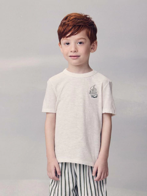 CONJUNTO T-SHIRT E BERMUDA LISTRAS YOUCCIE - comprar online