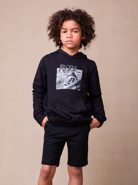 CASACO MOLETOM PRETO RIDE YOUCCIE - comprar online