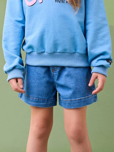 SHORT JEANS COM PASSANTE MOMI - comprar online