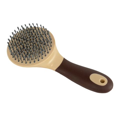 ESCOVA PARA CRINA - MARROM/BEGE