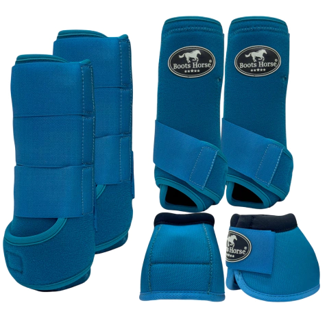 CONJUNTO COMPLETO 4 PATAS - AZUL TURQUESA