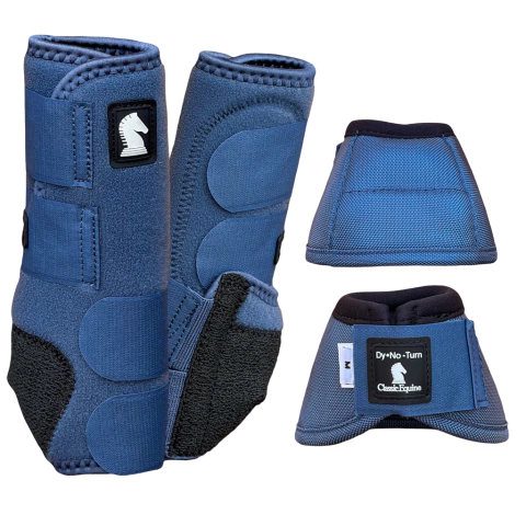 KIT CANELEIRA + CLOCHE CLASSIC EQUINE LEGACY 2 - AZUL JEANS
