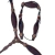 CONJUNTO MASTER COURO JACARÉ - MARROM