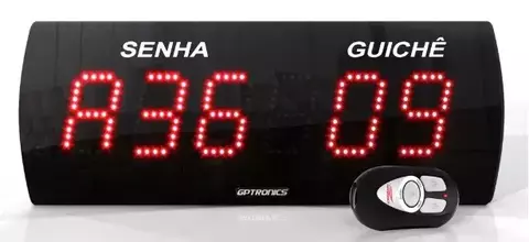 Painel de Senha com Guichê - comprar online