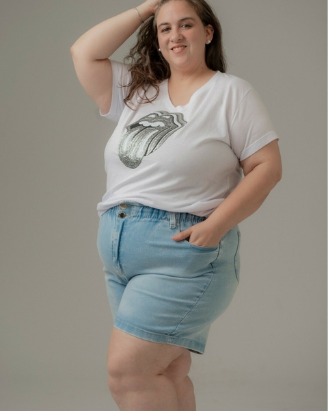 Remera Rolling Ultra Blanca