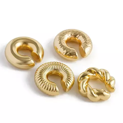 Ear cuffs dorados