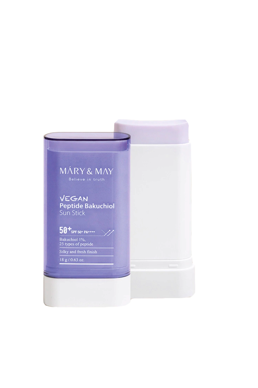 Mary & May Vegan Peptide Bakuchiol Sun Stick SPF50+ PA++++ – Protector Solar Vegano en Barra 18 g