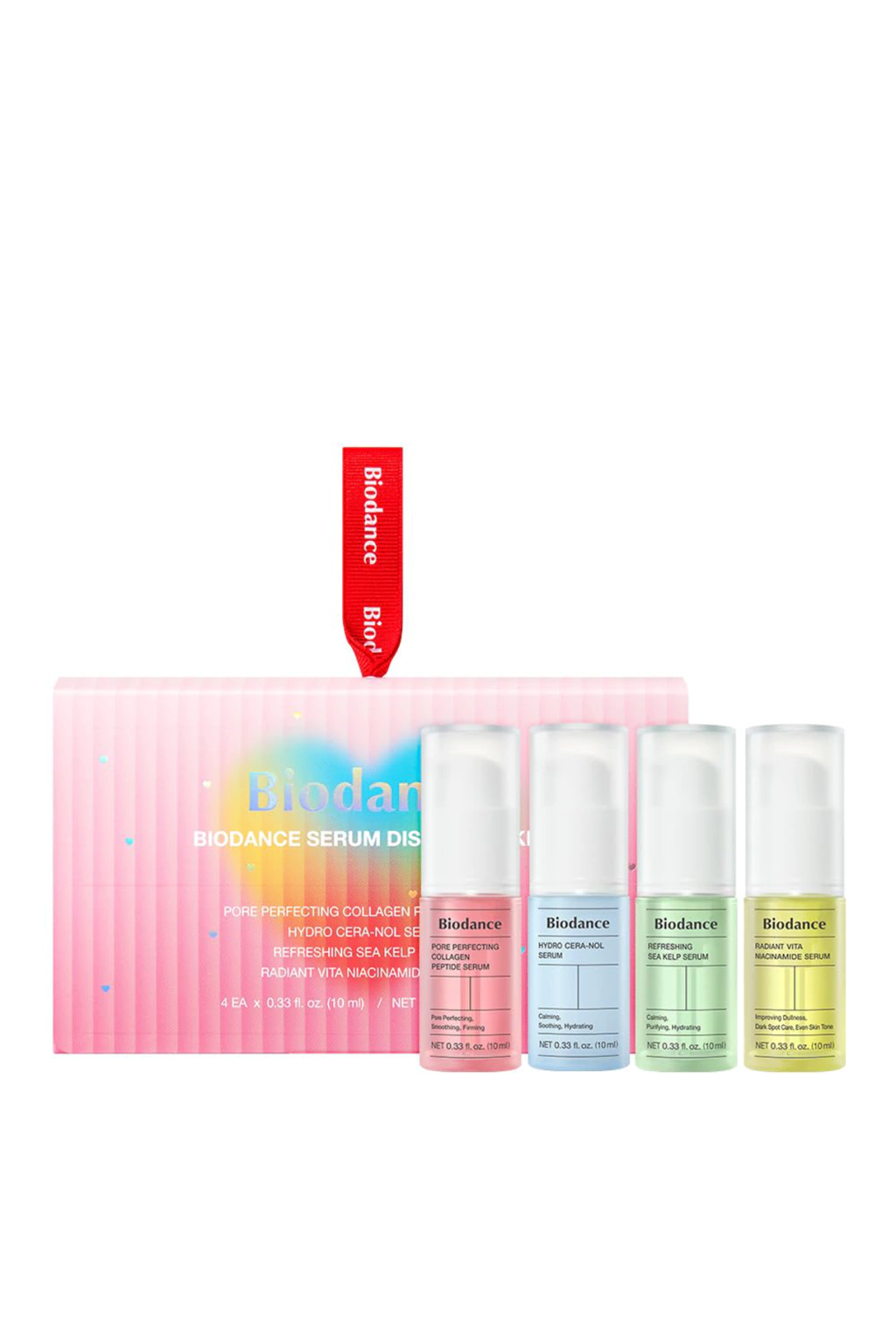 BIODANCE Serum Discovery Set – Set de 4 Mini Sérums Coreanos con Péptidos, Vitamina C, Ceramidas y Algas Marinas