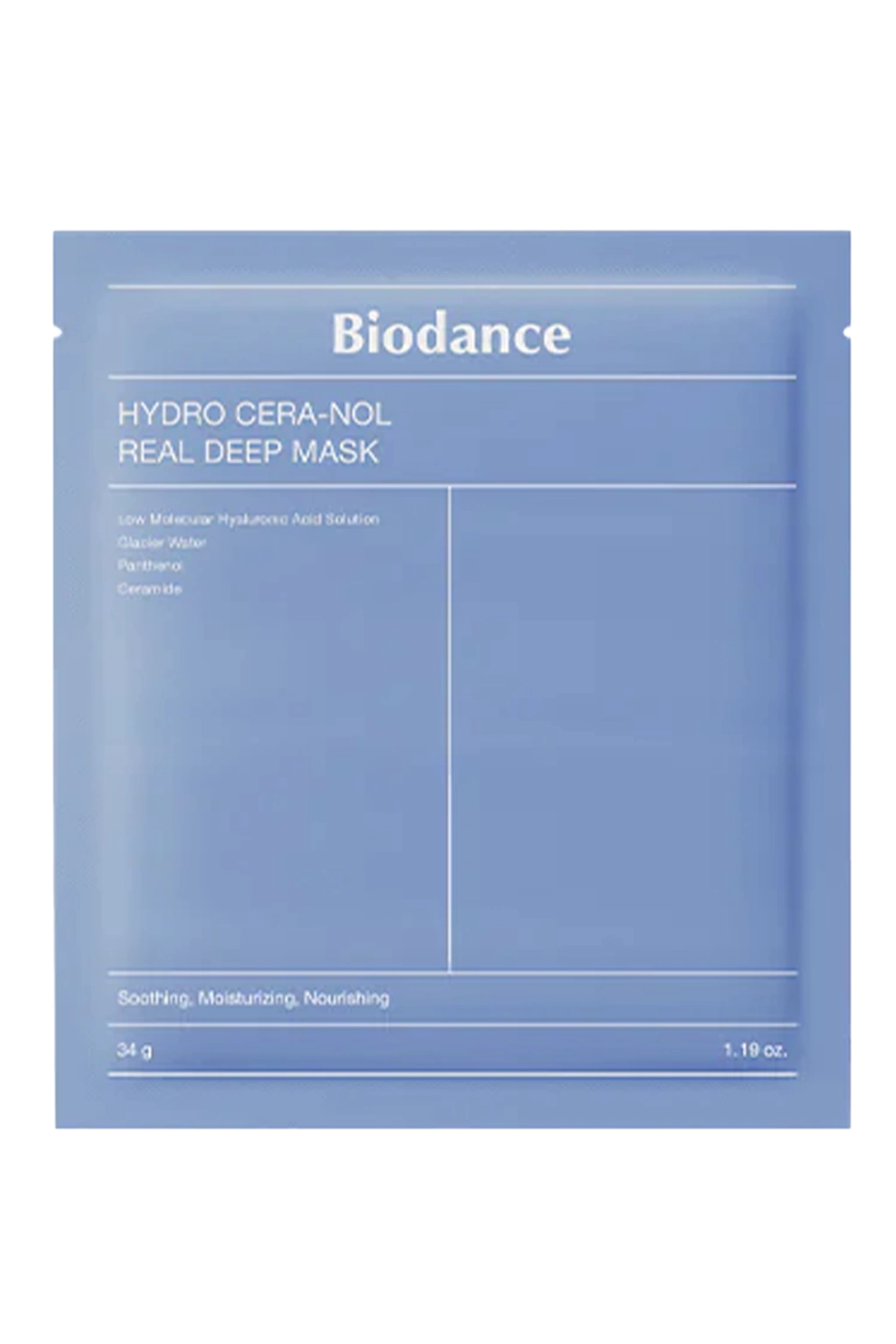 Biodance Hydro Cera-nol Real Deep Mask – Mascarilla Hidratante y Reparadora