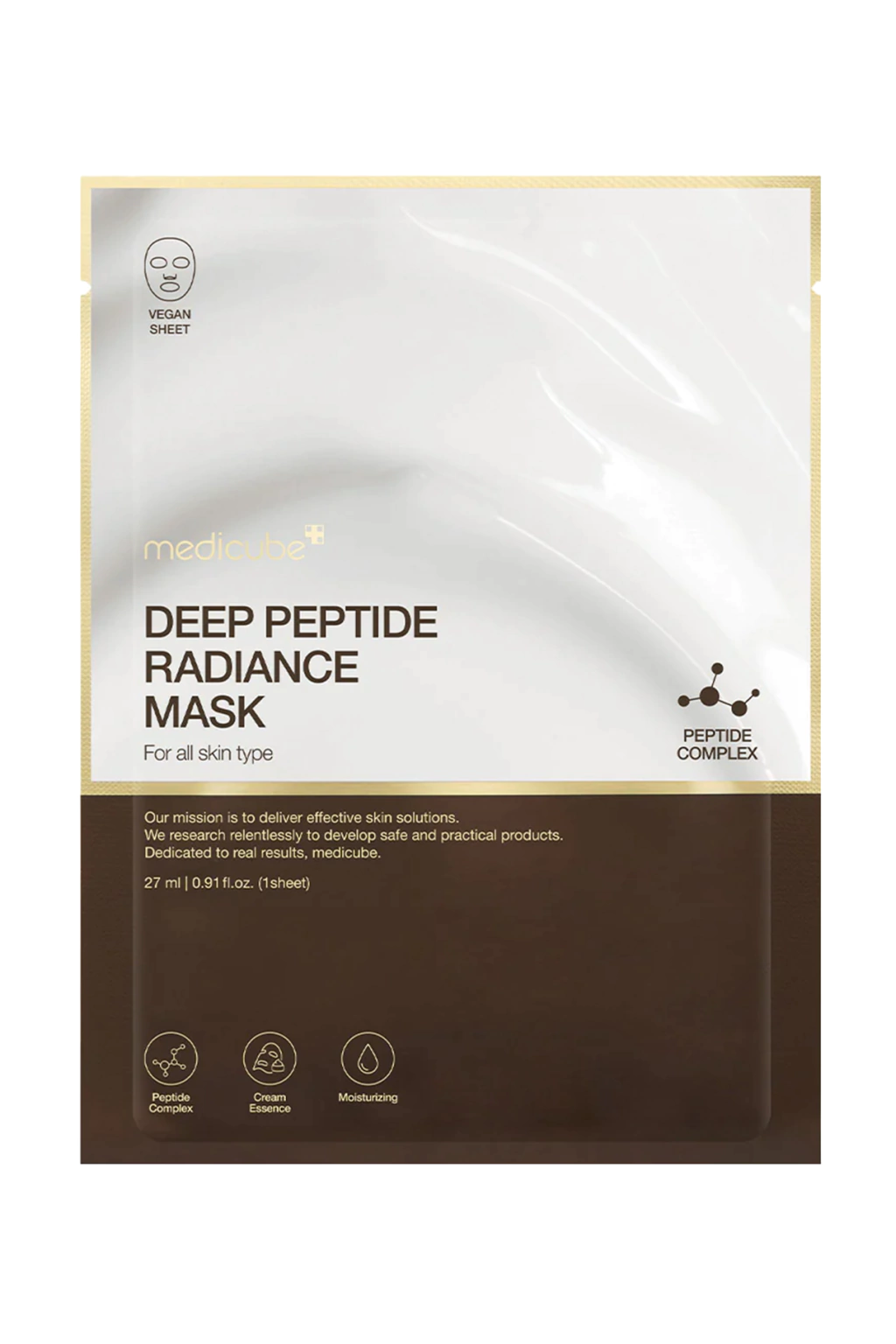 Medicube Mascarilla Facial Deep Peptide Radiance – Hidratación y Luminosidad Total