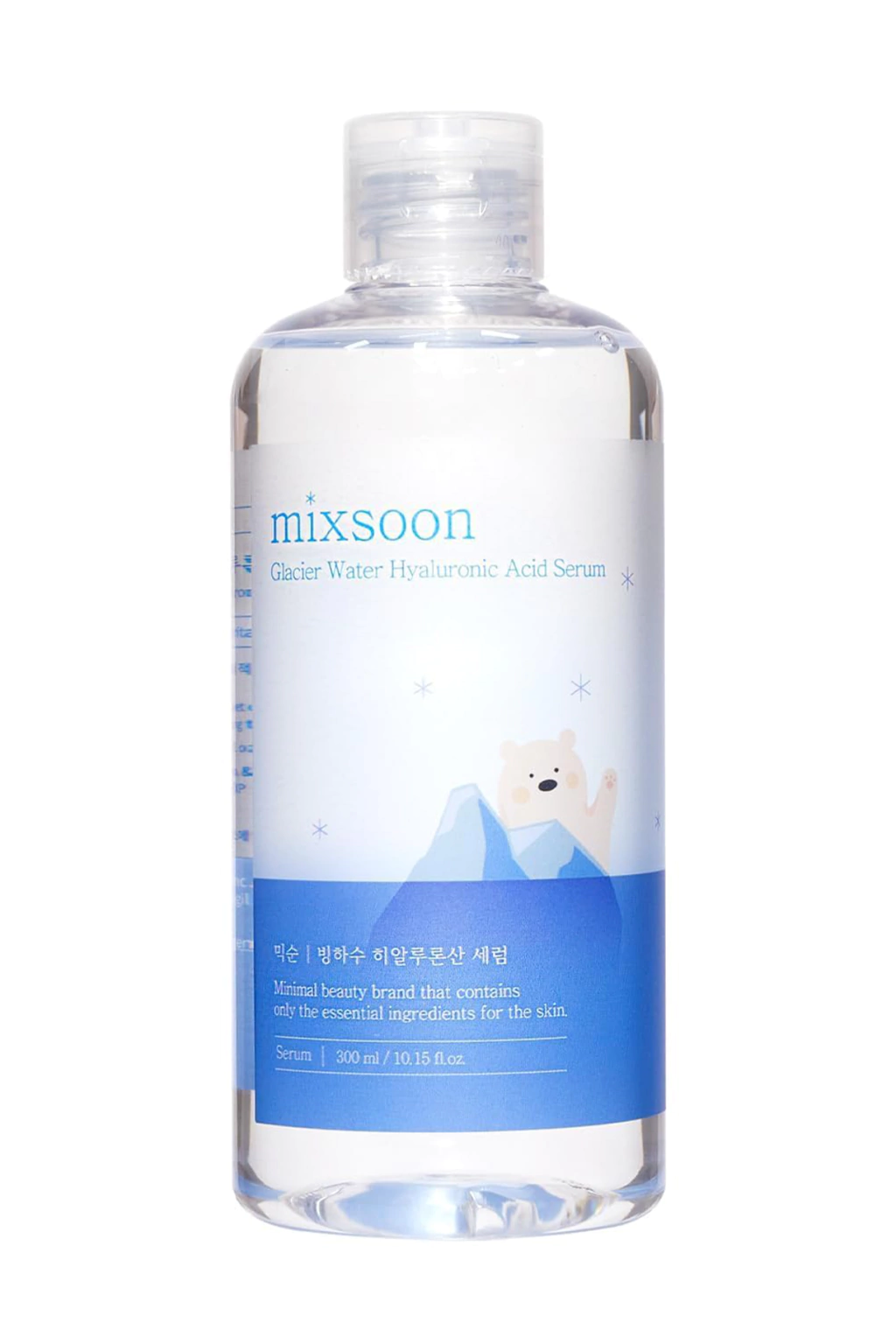 Mixsoon Glacier Water Hyaluronic Acid Serum – Sérum Coreano Hidratante con Ácido Hialurónico 300 ml