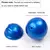 Imagem do Caixa de relógio bola aberta azul 7cm de diâmetro