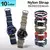 Pulseira de relógio nato de lona tecida de nylon
