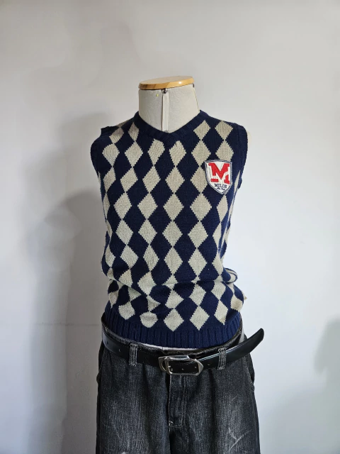 PULÔVER ARGYLE AZUL PP/P - comprar online