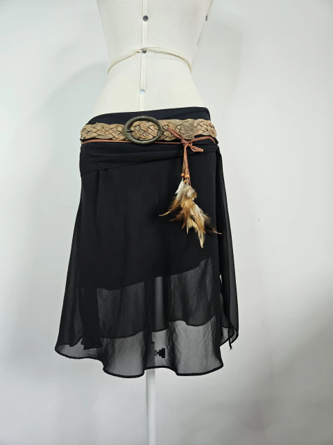 ⊹ ࣪ ˖SAIA CHIFFON PRETA M ⋆˙⟡