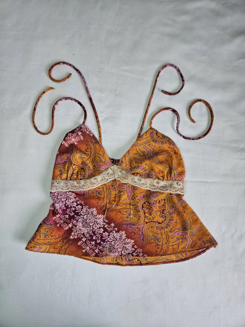 ✦ TOP FLORA LARANJA P ✦