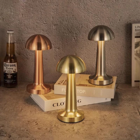 Velador Led Lampara Táctil Recargable 3 Intensidad Y Color - comprar online