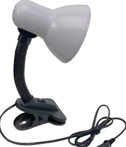 Lampara Velador Con Pinza Broche Brazo Flexible 220v