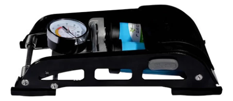 Inflador Doble De Pie Con Indicador Alta Presion Bici Auto