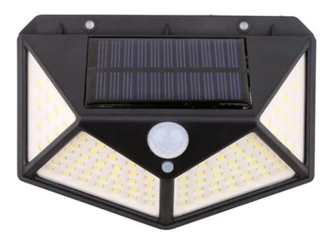 Reflector 100 Led Panel Solar Sensor Movimiento 600 Lumens