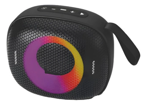 Parlante Bluetooth Rgb Leds Radio Portatil Recargable Usb
