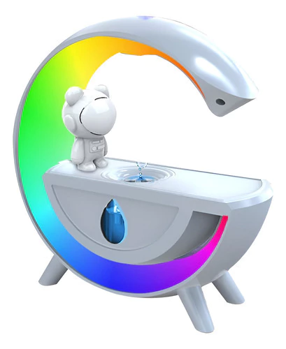 Velador Humidificador Anti Gravedad Bluetooth Luces Usb