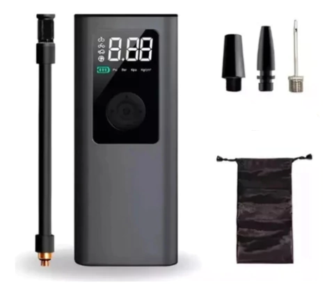 Compresor De Aire Mini Inflador Cable 12v Auto Linterna