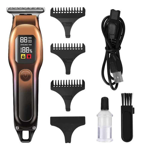 Máquina Corta Pelo Digital Inalámbrica Recargable 15cm - comprar online