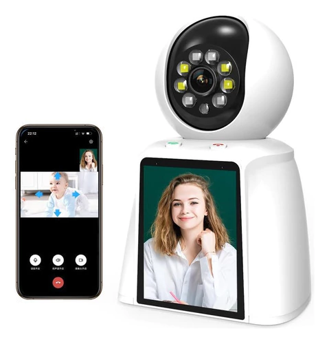 Camara Ip Hd Con Pantalla Para Video Llamada App