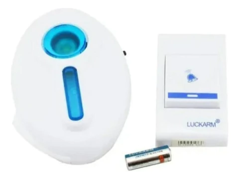 Timbre Inalambrico Con Enchufe + Pulsador A Pila