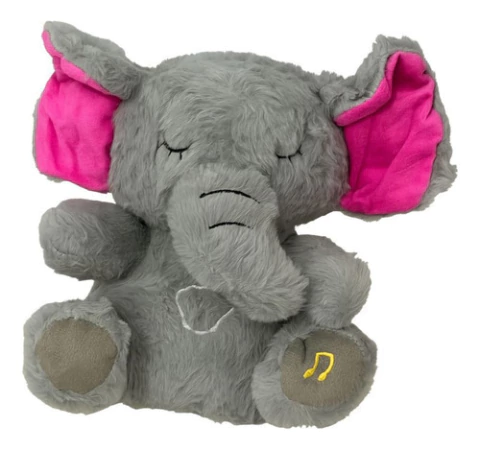 Peluche Elefante Apego Respiración Movimiento Música Y Luces