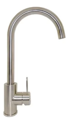 Canilla Monocomando Griferia Cocina/lavatorio Satinada