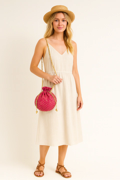 Bolsa saquinho Pink - comprar online