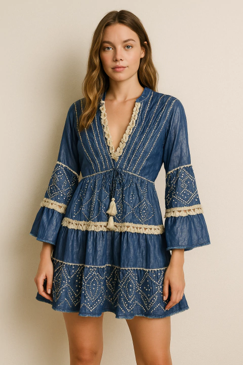 Vestido Luxo curto Cod:8046 - comprar online