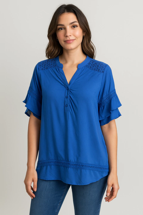 Blusa De viscose curta Cod:Laila - comprar online