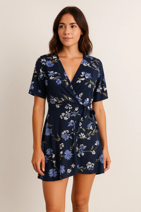 Vestido Floral Viscose Cod:Lavínia - comprar online