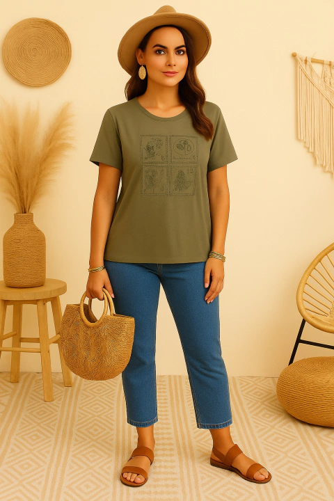 Tshirt Bordada Cod;50530 - comprar online