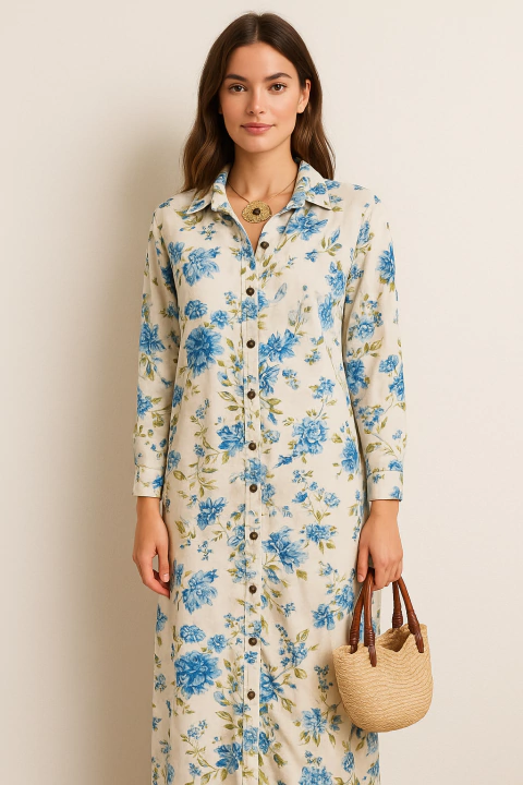 Chemise Florinda azul