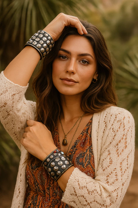 Bracelete de tacha largo - comprar online