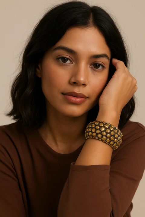 Pulseira de tacha Dourada - comprar online