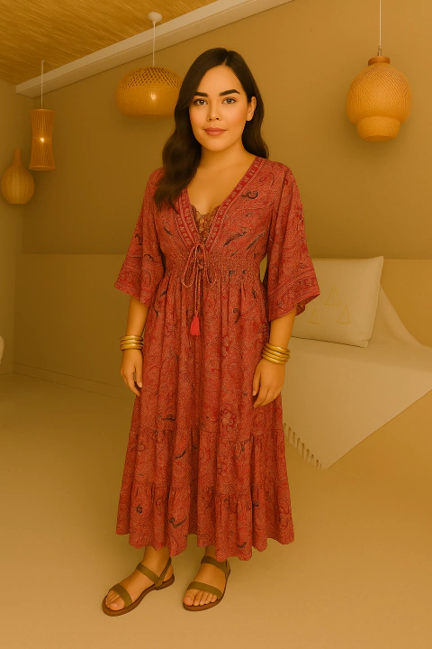 Vestido longo boho Cod:49-3 - comprar online