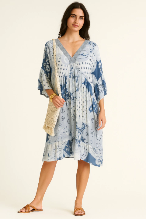 Vestido Estampa prasley Cod:8135 - comprar online