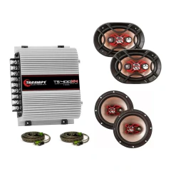 Kit Alto Falantes 69 6X9 + 6 Polegadas + Módulo 400W
