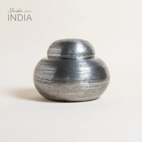 CAJA C/TAPA PALI PLATA 22X19 CM - comprar online