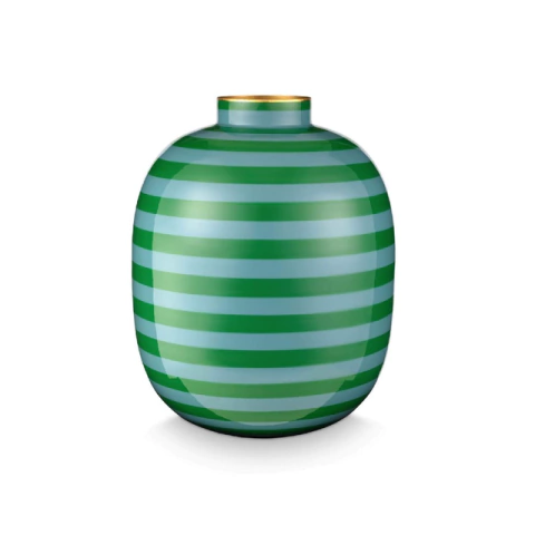 FLORERO ALUMINIO RAYA VERDE - comprar online