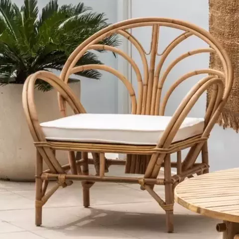 SILLON Sol caña negro 80x60x88 - comprar online