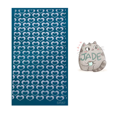 PLANTILLA PARA SERIGRAFIA JADE LOVE 057